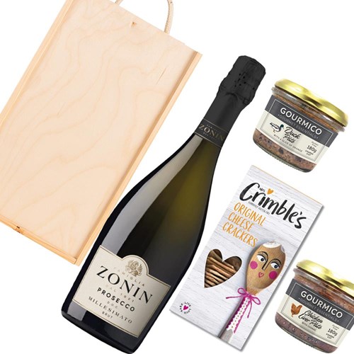 Zonin Prosecco Brut Millesimato DOC And Pate Gift Box